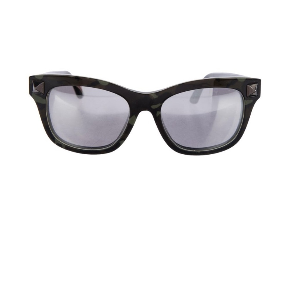 Camo Valentino Rockstud Sunglasses wayfarer style